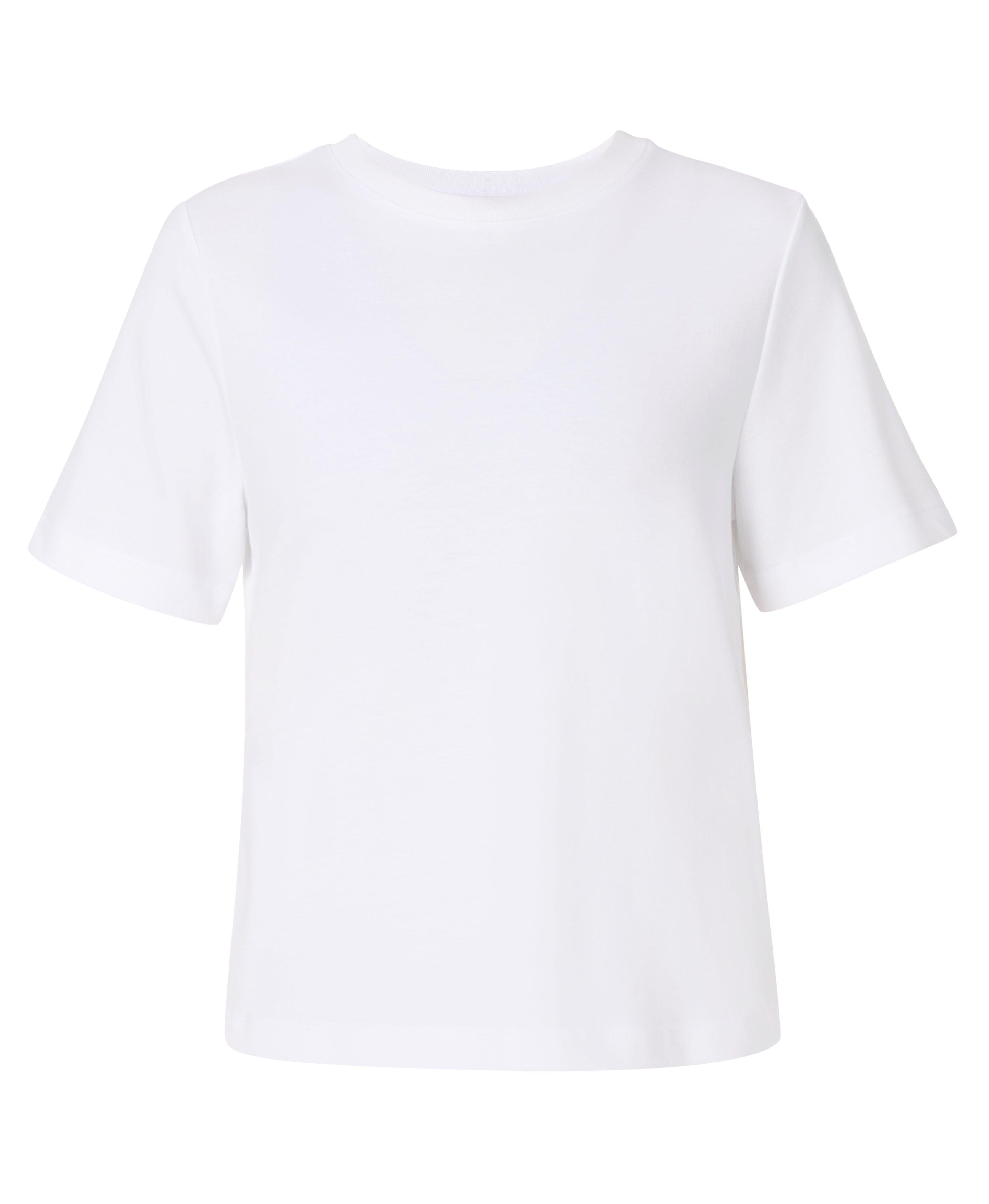 Elevated Cotton Boxy Tee - White