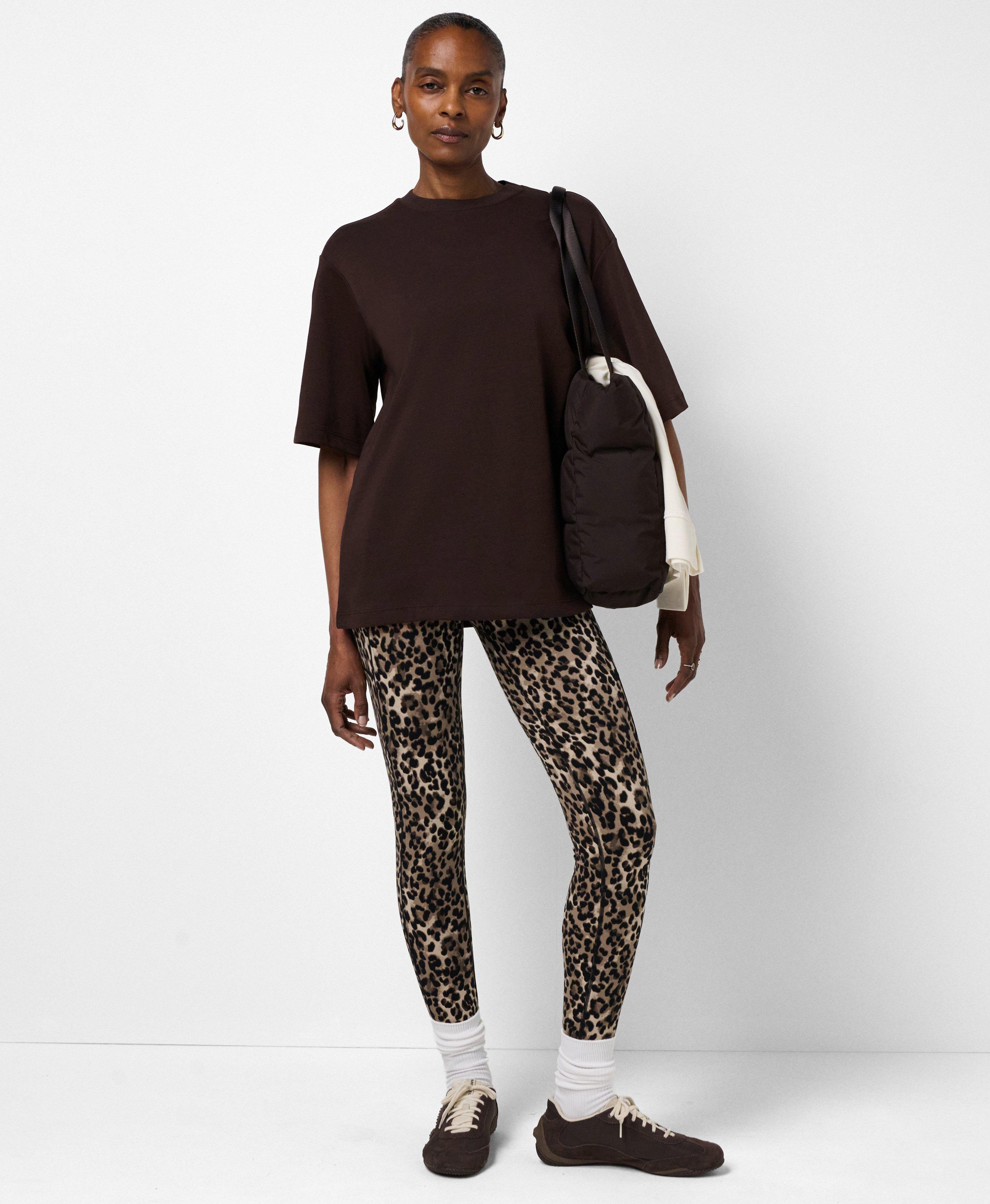 Elevated Cotton Longline Tee - Espresso Brown