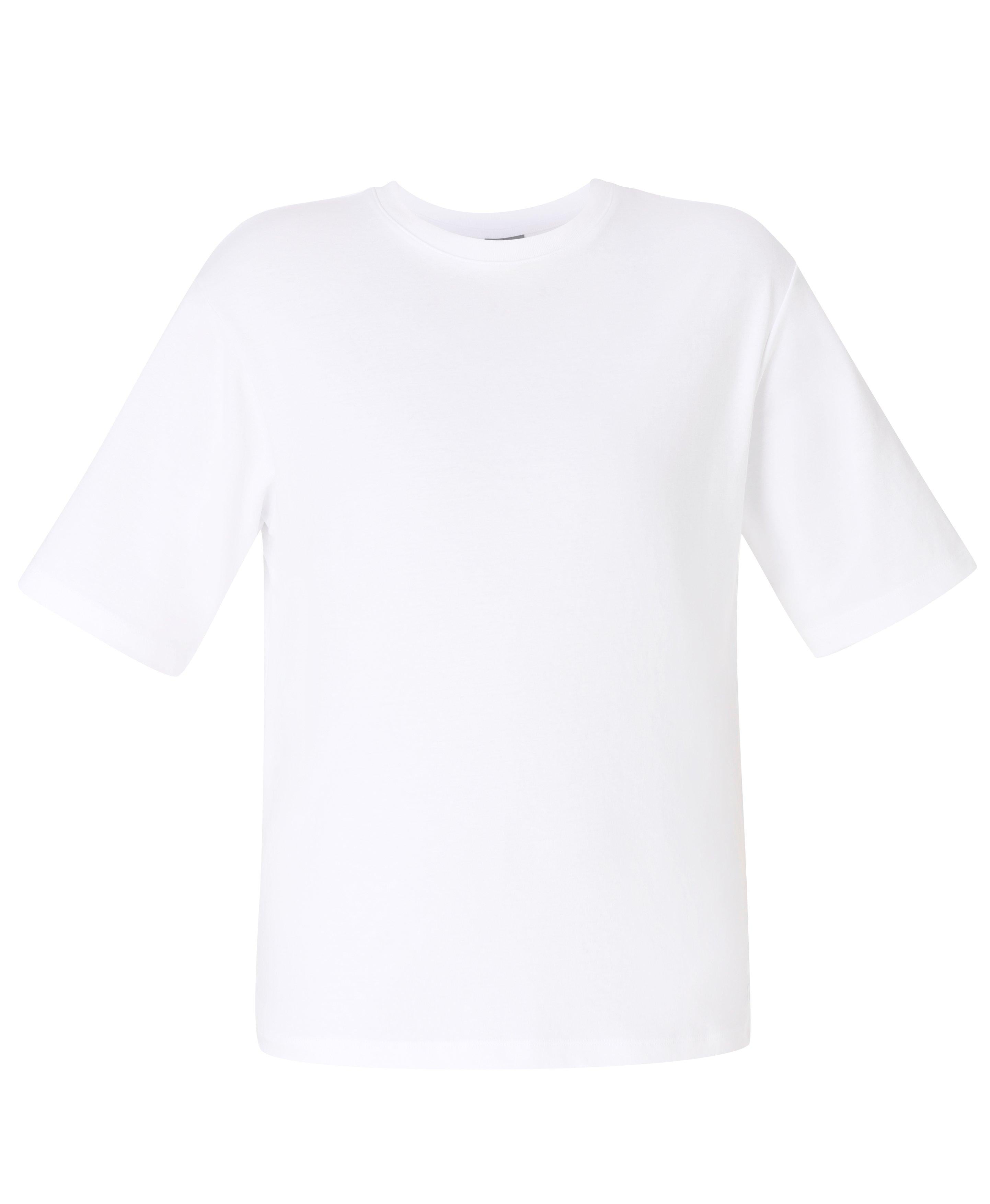 Elevated Cotton Longline Tee - White