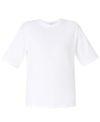 Elevated Cotton Longline Tee - White