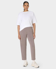 Elevated Cotton Longline Tee - White