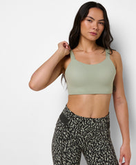 Runner's High Sports Bra - Dark Pastel Green