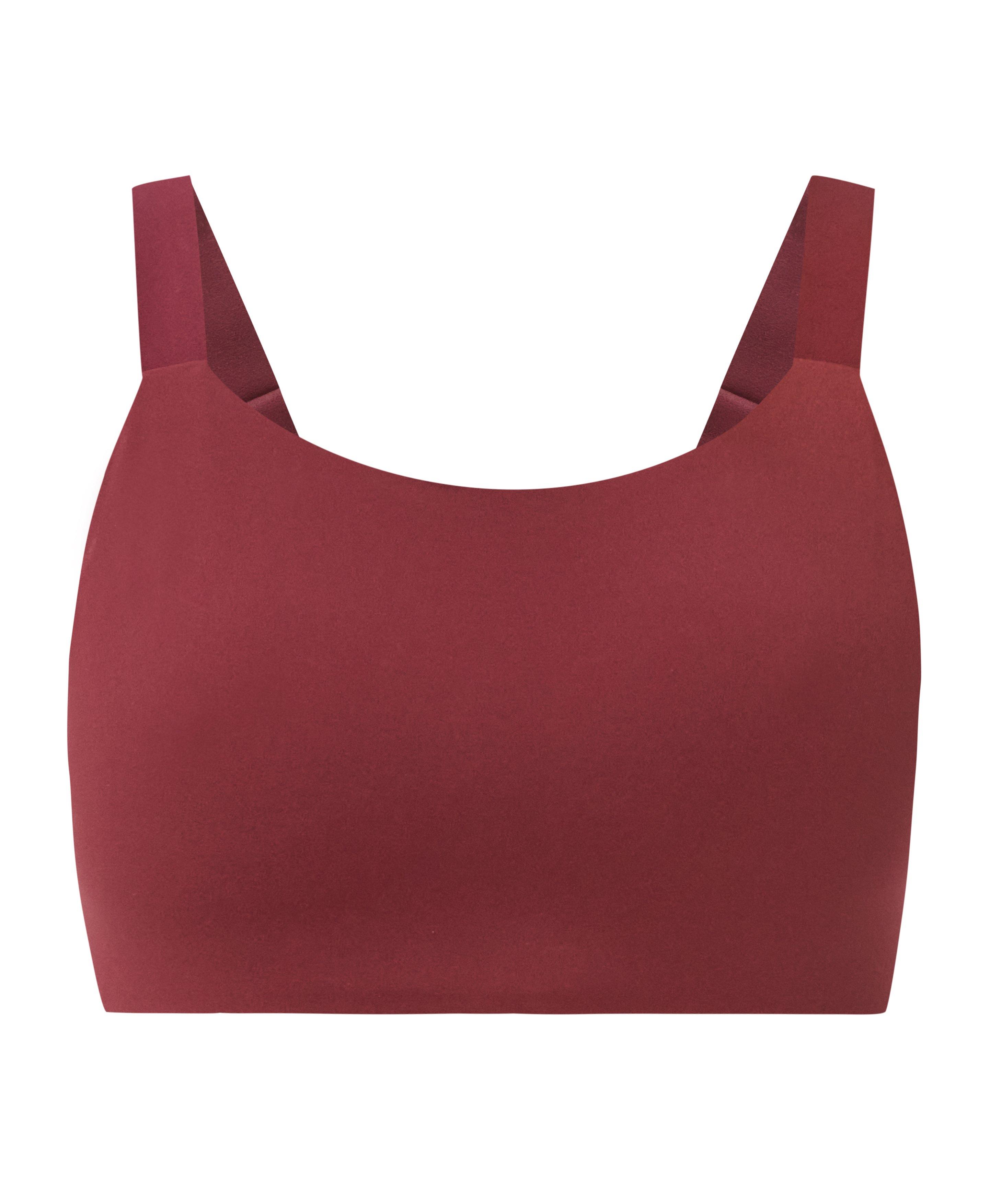 Runner's High Sports Bra - Merlot Red