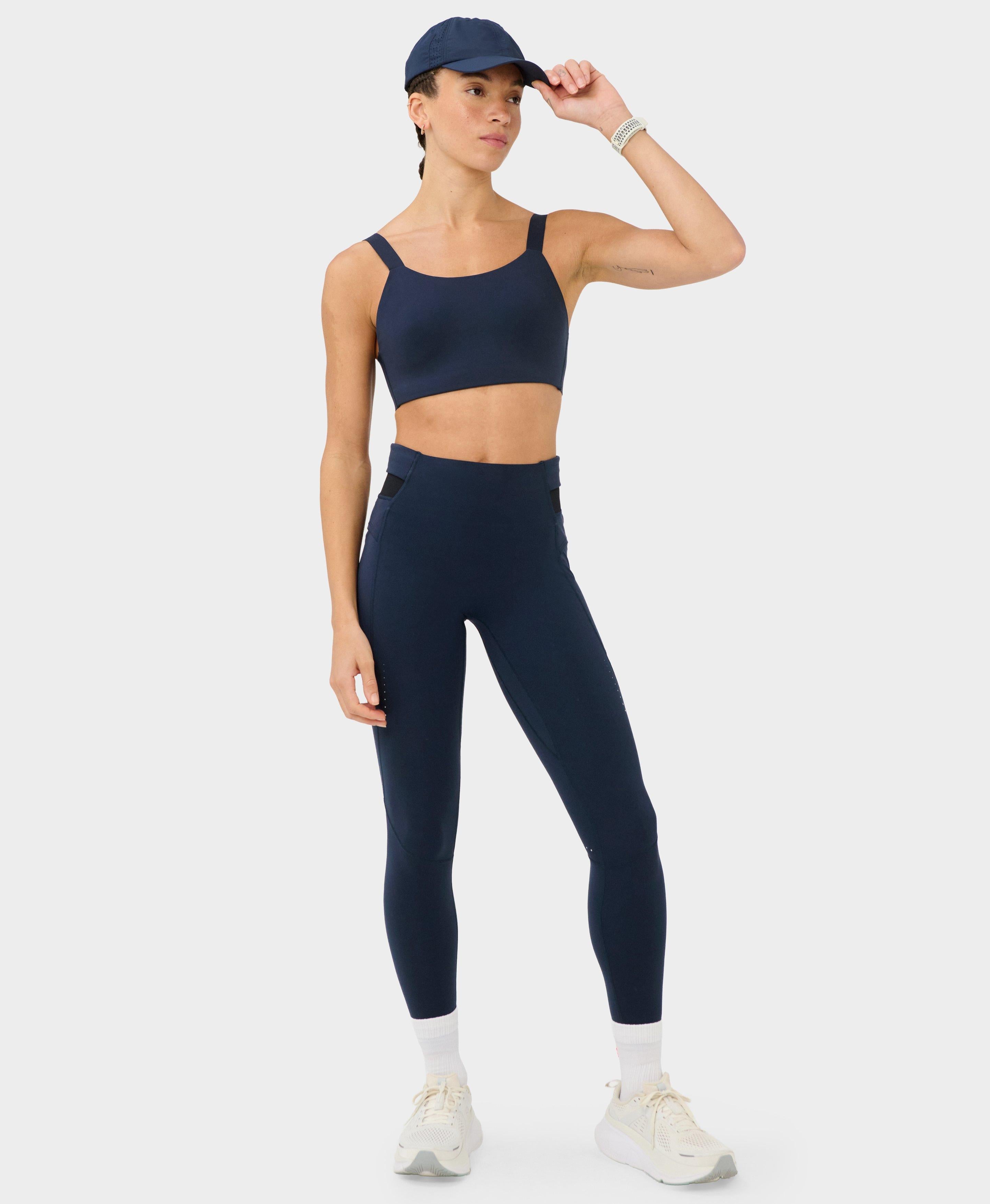 Runner's High Sports Bra - Navy Blue