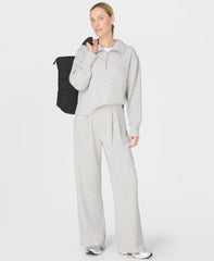 Sand Wash Wide Leg Pants - Ice Grey Marl