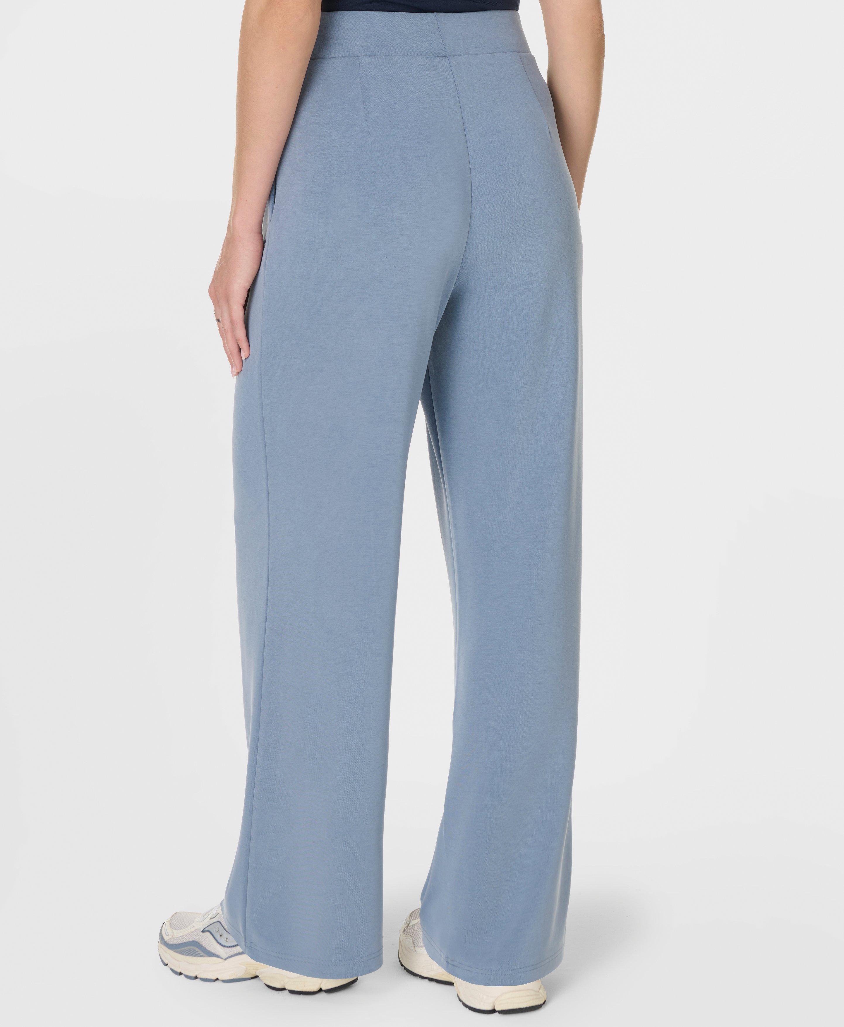 Sand Wash Wide Leg Pants - Luxe Blue