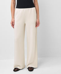Sand Wash Wide Leg Pintuck Pant - Ecru Beige
