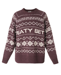 SB Jacquard Fair Isle Sweater - Purple Sb Jacquard