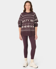 SB Jacquard Fair Isle Sweater - Purple Sb Jacquard
