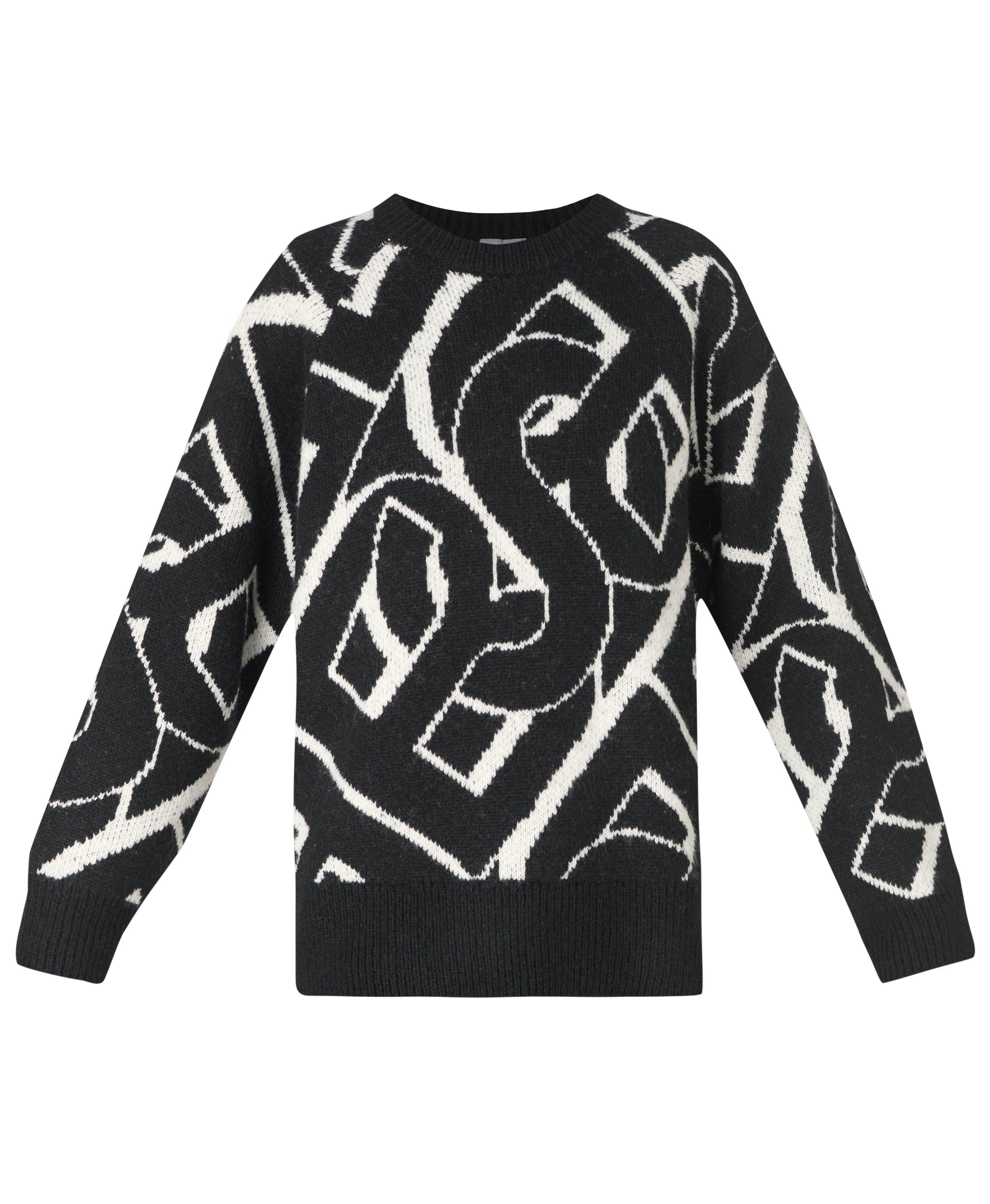 SB Chain Jacquard Sweater - Black Studio White