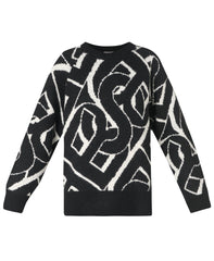 SB Chain Jacquard Sweater - Black Studio White