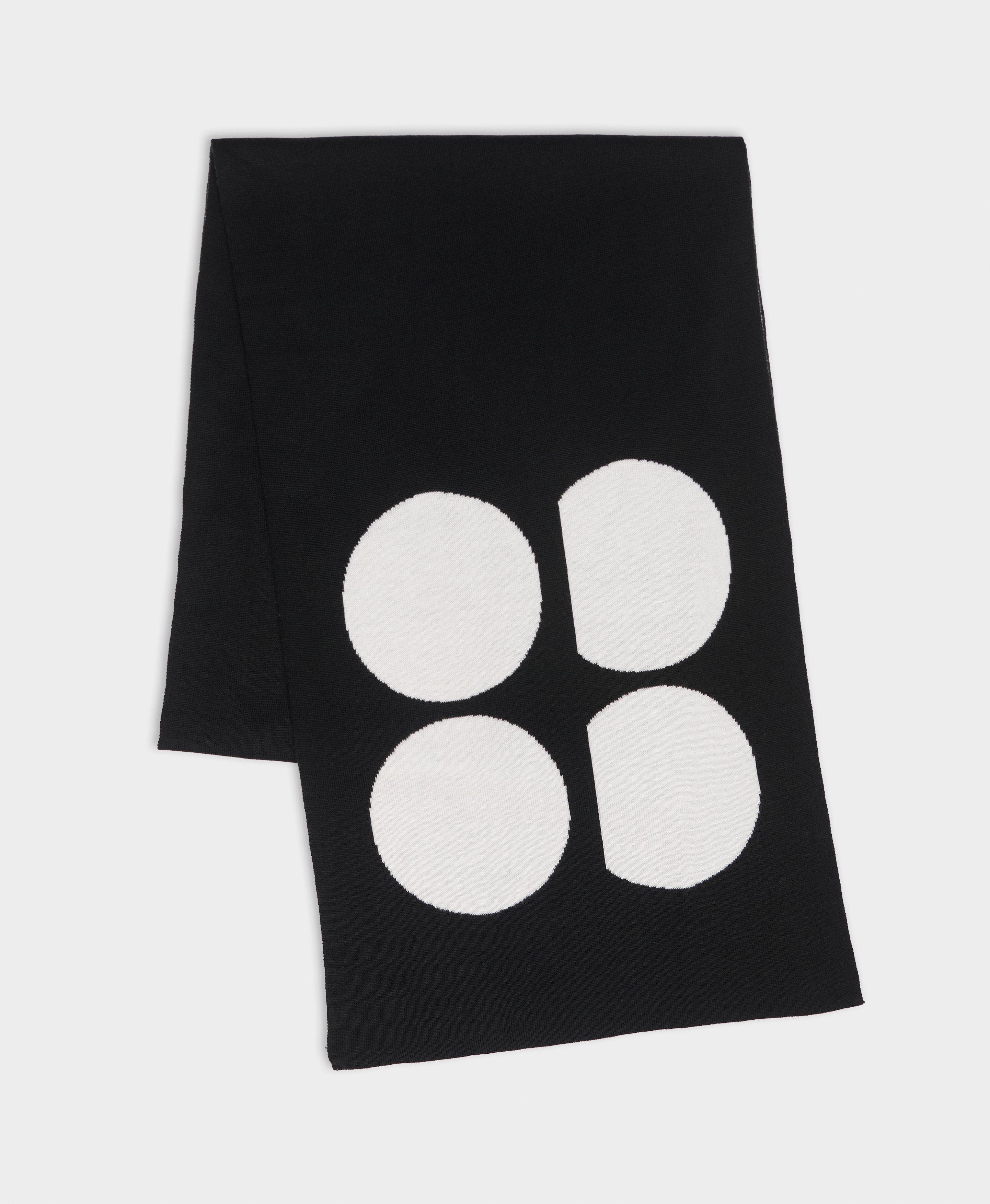 Sweaty Betty Logo Scarf - Black Studio White