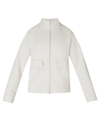 Wind Down Patch Pocket Zip-Up - Ice Grey Marl