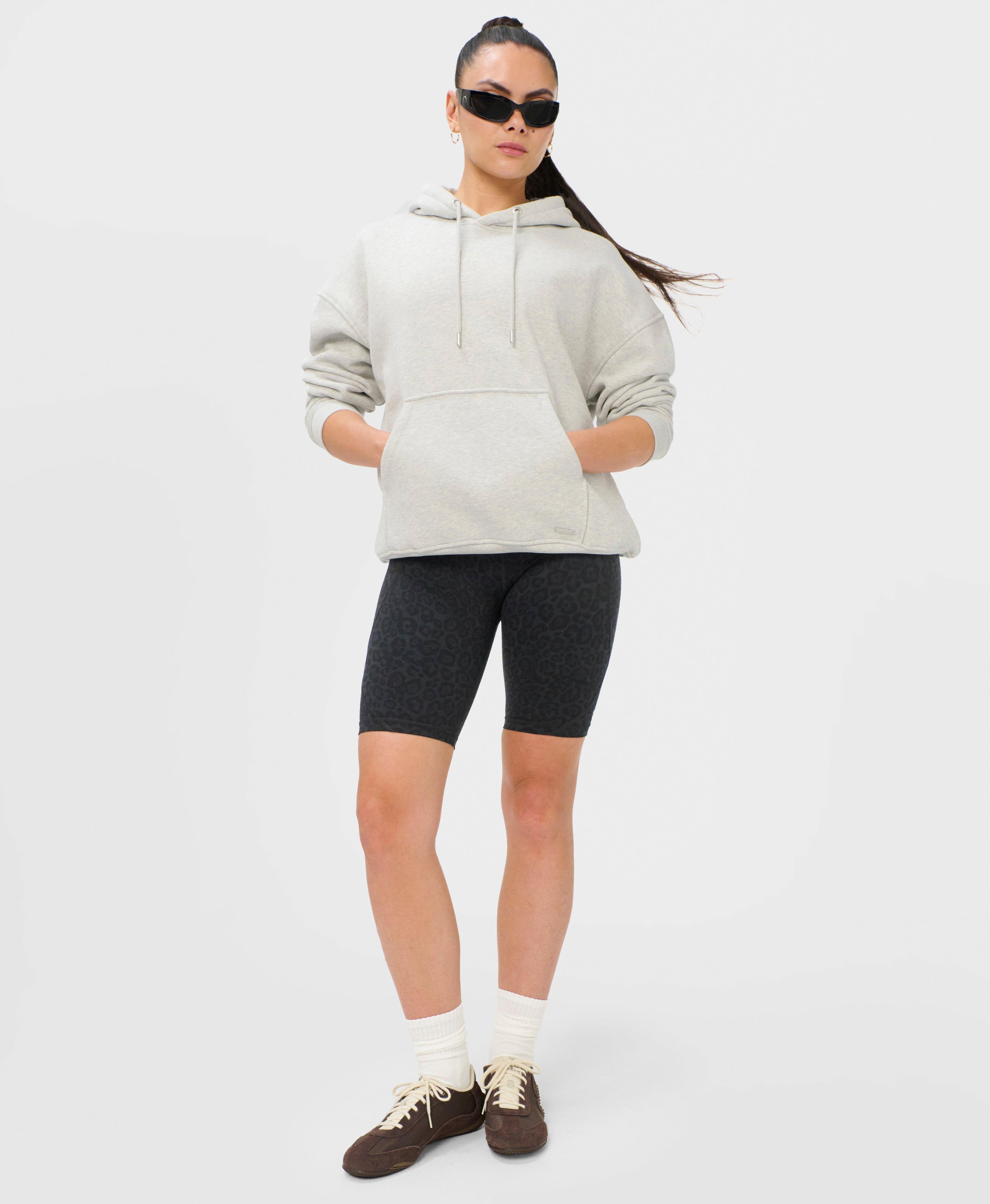 Premium Brushed Classic Hoodie - Ice Grey Marl