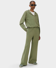 Explorer Cropped Zip-Up - Bracken Green Lily White