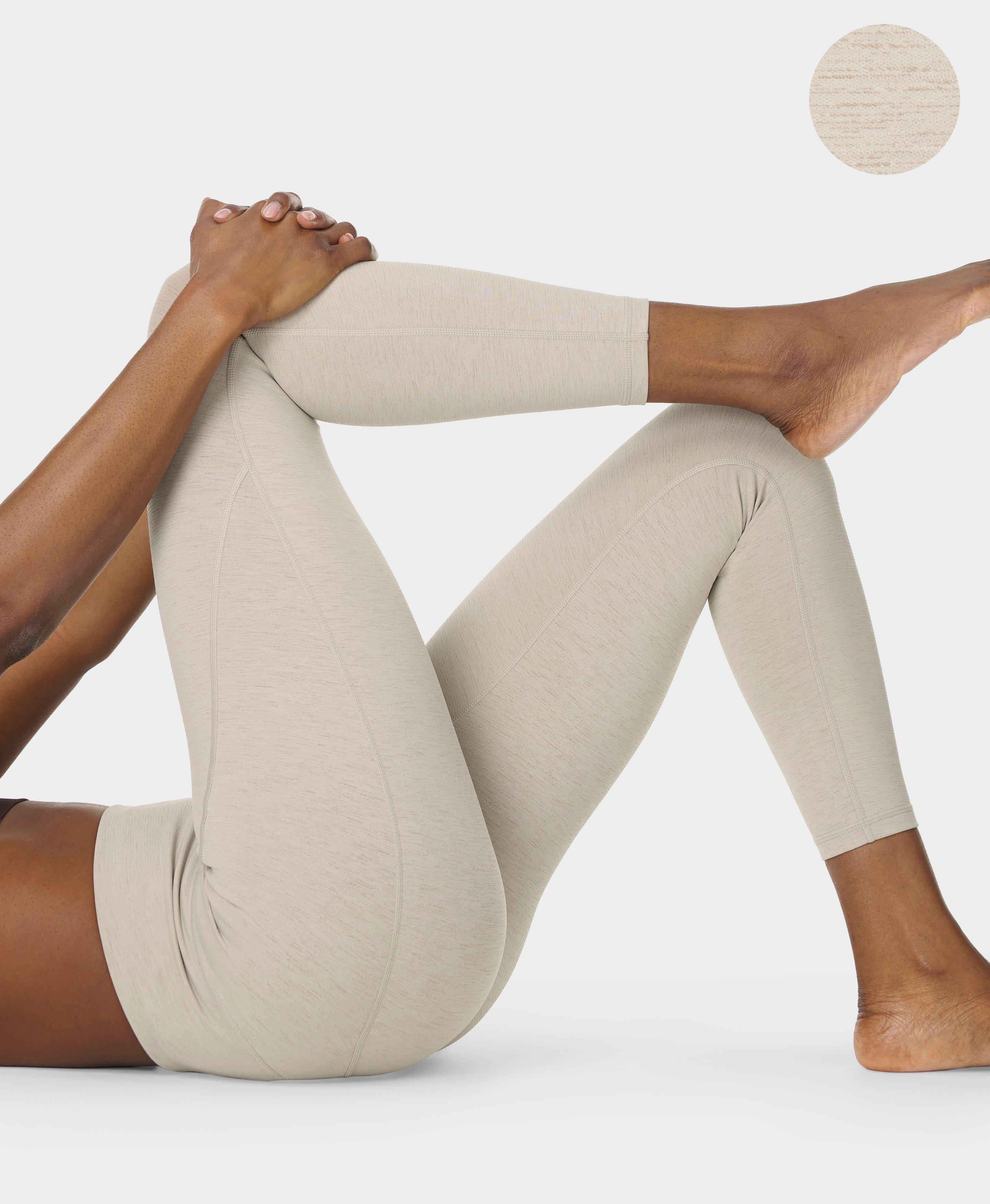 Ultimate Move 7/8 Marl Leggings - Dusk Beige Marl - 7/8 Length