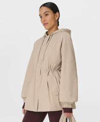 Swing Parka Coat - Dusk Beige