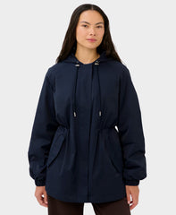 Swing Parka Coat - Navy Blue