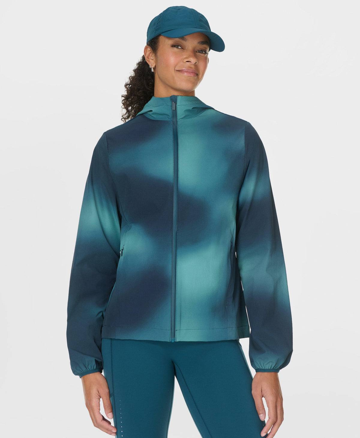 All Sneaker Ombre Print Jacket - Green Ombre Print
