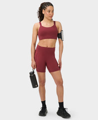 Runner's High Power 6" Shorts - Merlot Red - 6" Inseam