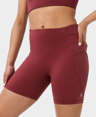 Runner's High Power 6" Shorts - Merlot Red - 6" Inseam