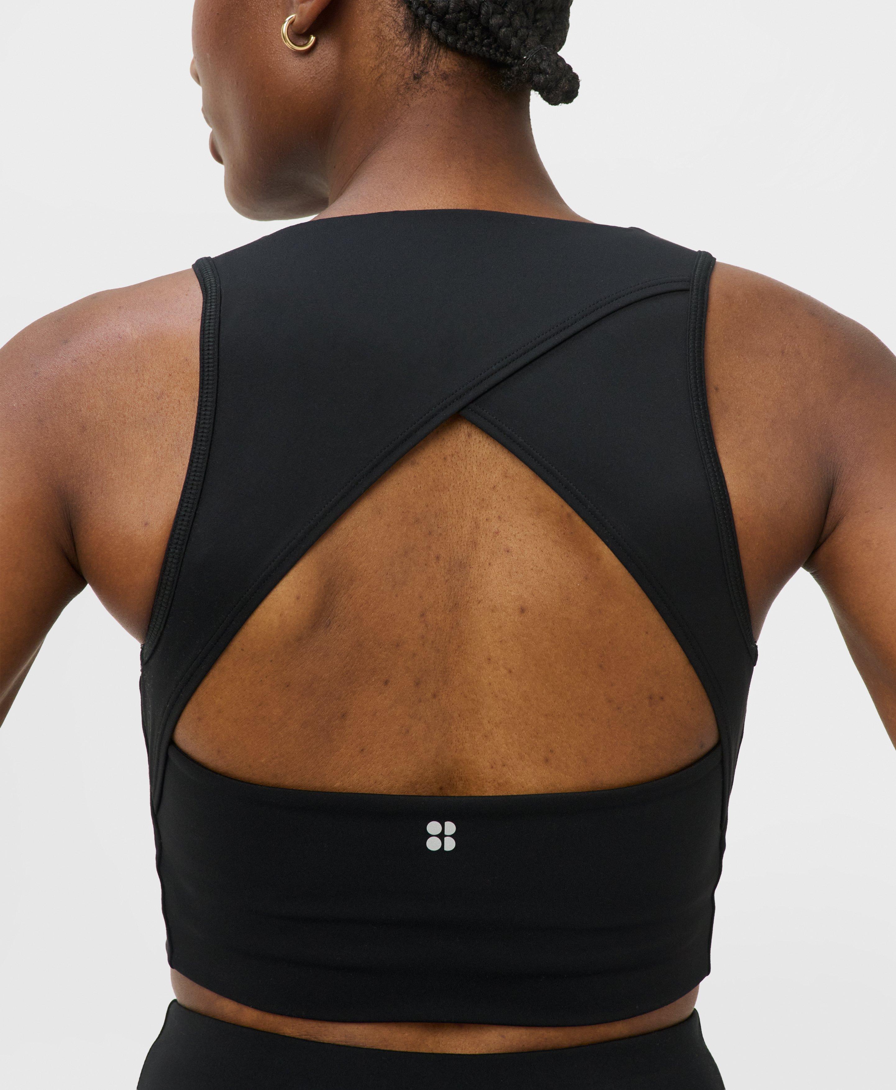 All Day Wrap Longline Bra - Black