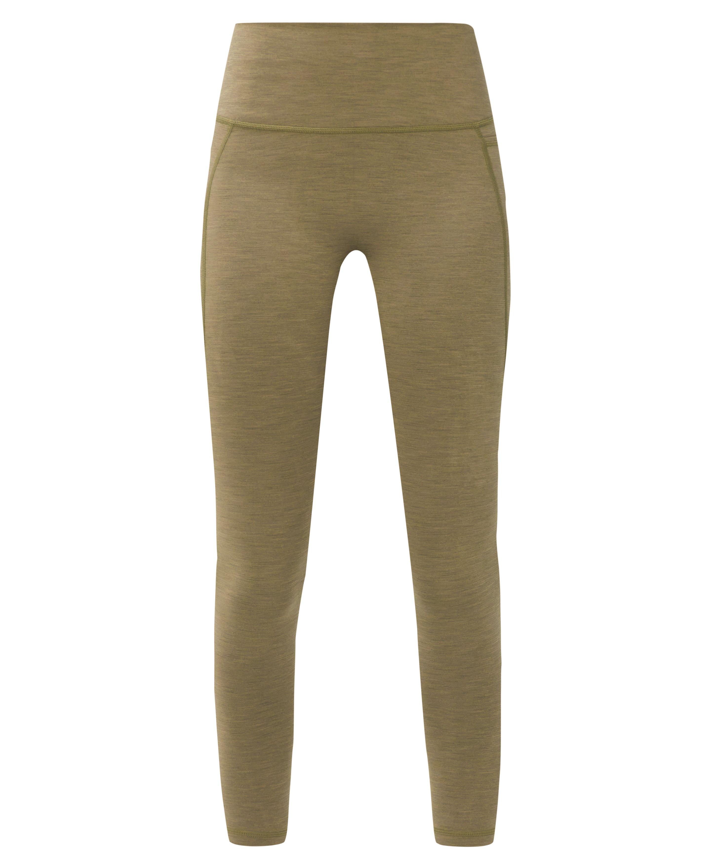 Ultimate Move Marl Leggings - Khaki Brown Marl - Full Length