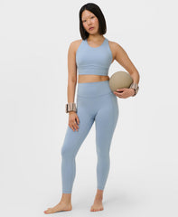 Ultimate Move 7/8 Marl Leggings - Laguna Blue Marl - 7/8 Length