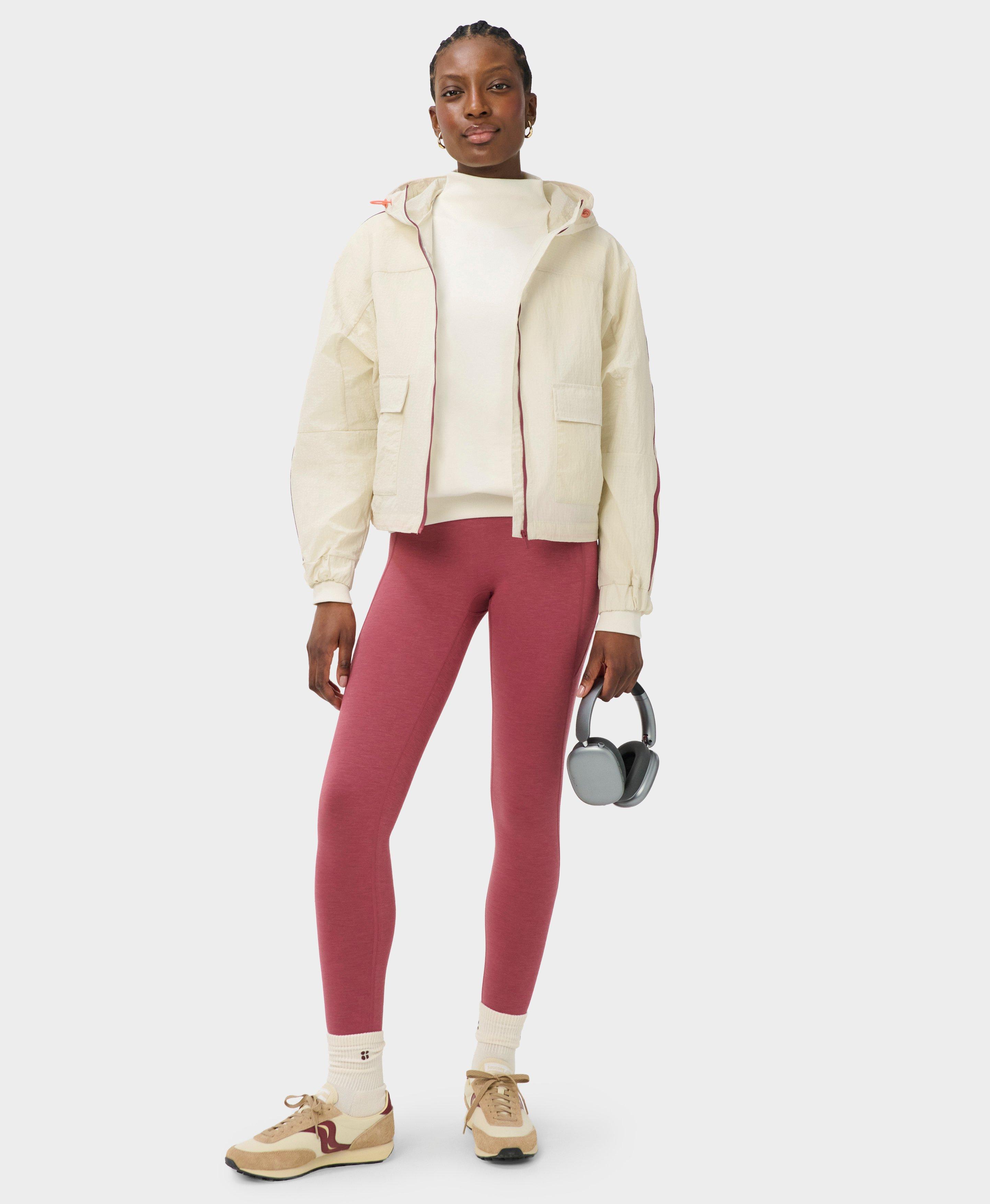 Ultimate Move Marl Leggings - Sienna Pink Marl - Full Length