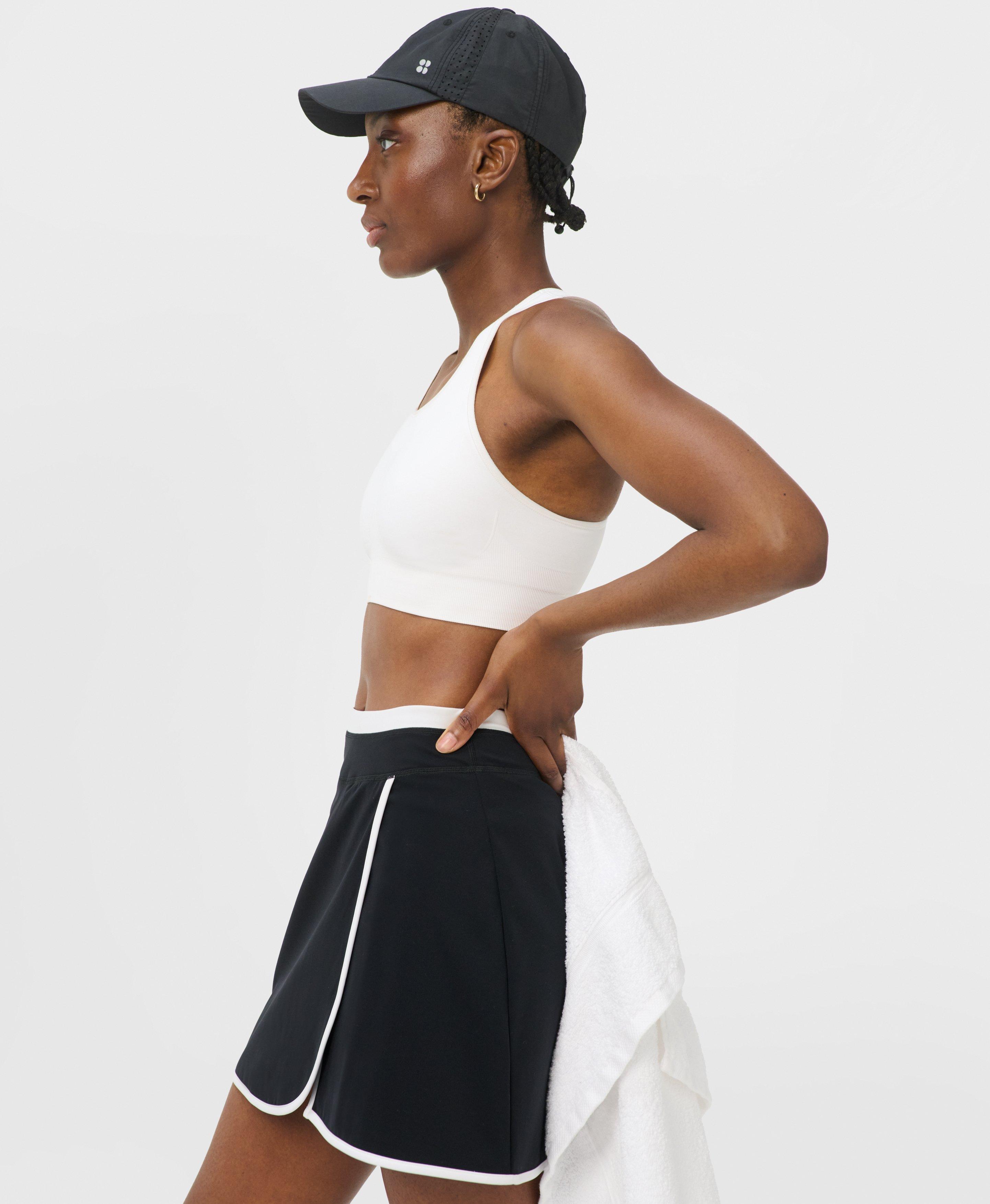 Tennis Skort - Black White - Shorts