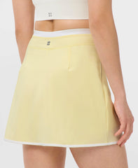 Tennis Skort - Butterscotch Yellow White - Shorts