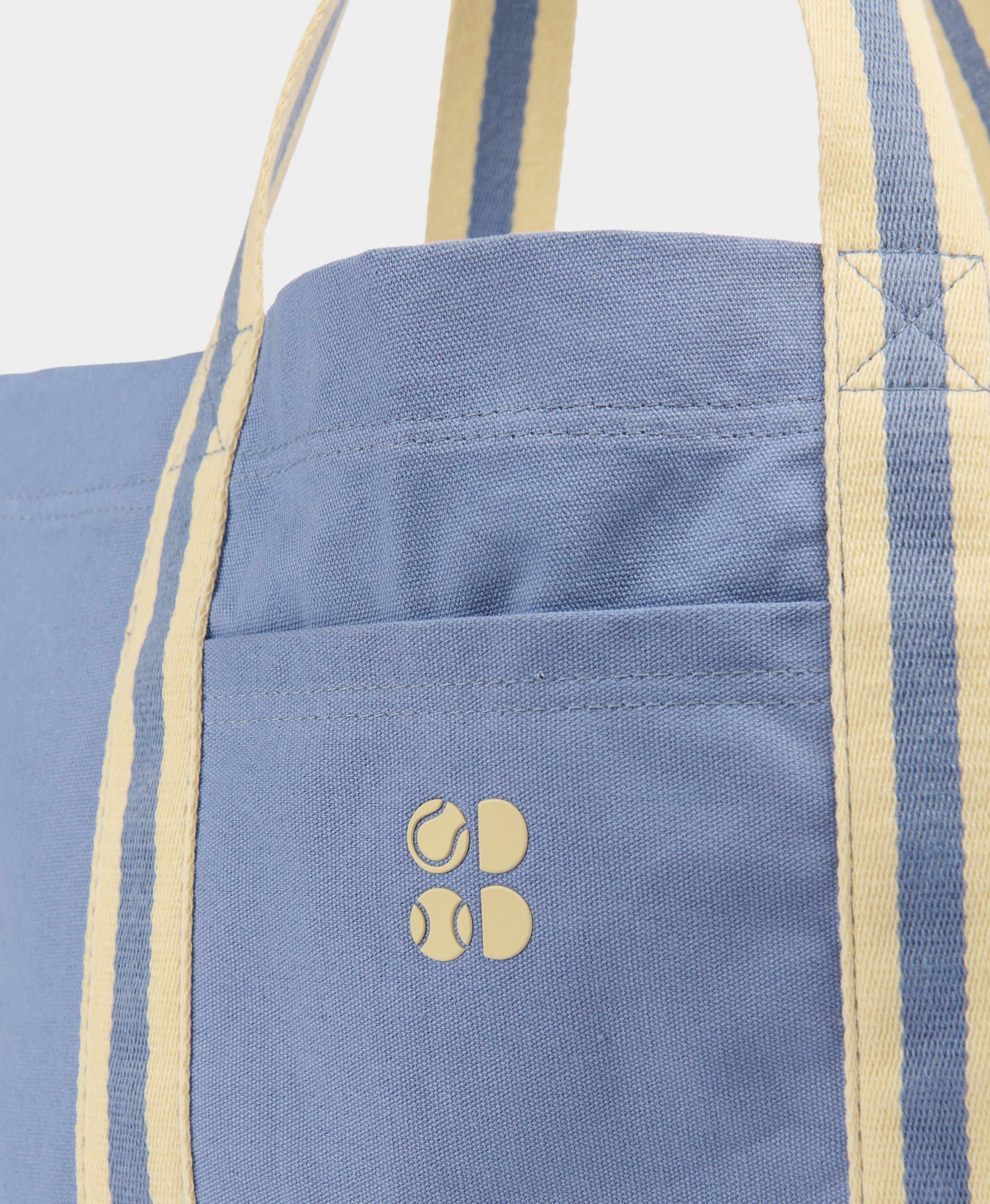 Canvas Tote Bag - Laguna Blue Butterscotch Yellow