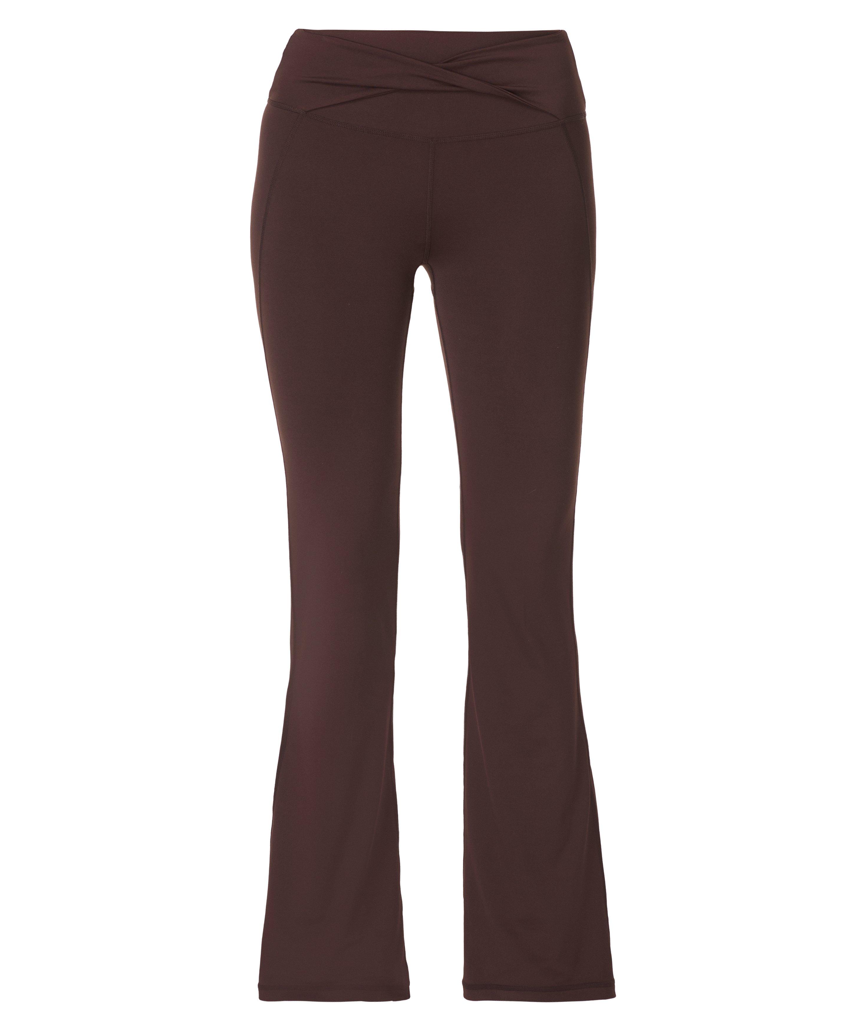 All Day Soft Twist Flared Leggings - Sable Brown