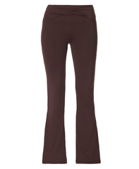 All Day Soft Twist Flared Leggings - Sable Brown