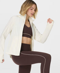 Power 7/8 Contrast Stitch Workout Leggings - Sable Brown - 7/8 Length