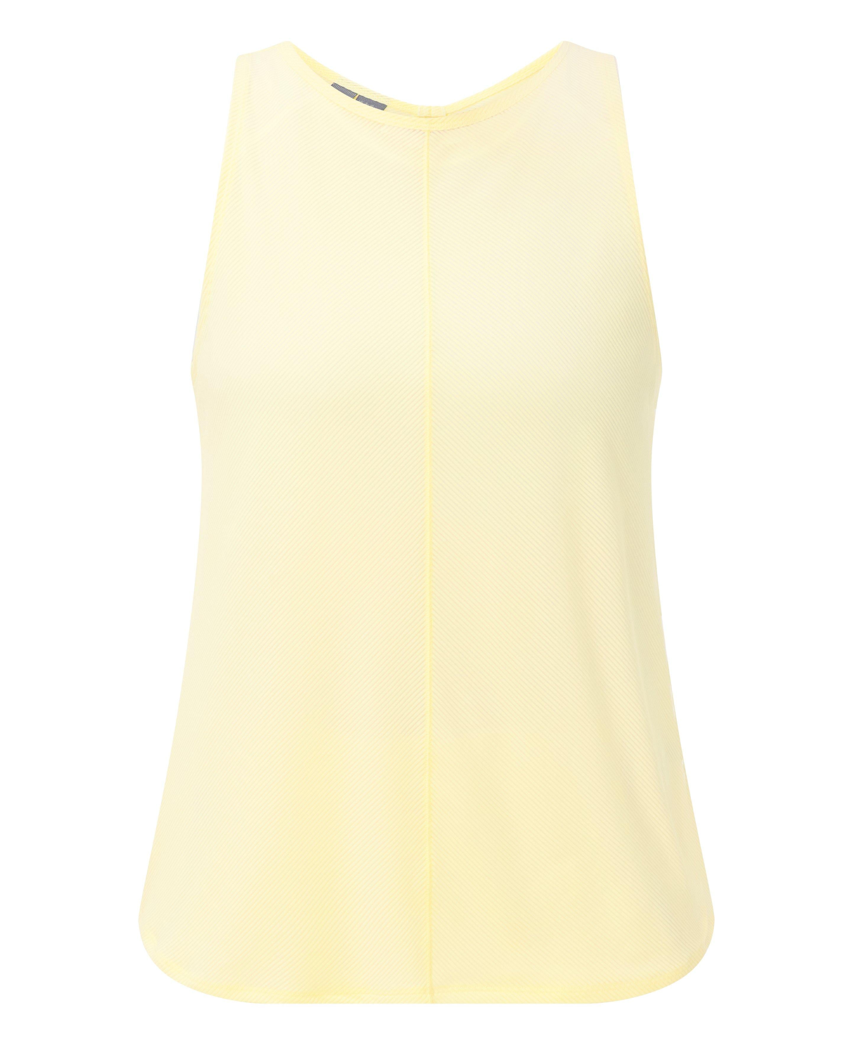 Burnout Stripe Run Tank - Butterscotch Yellow