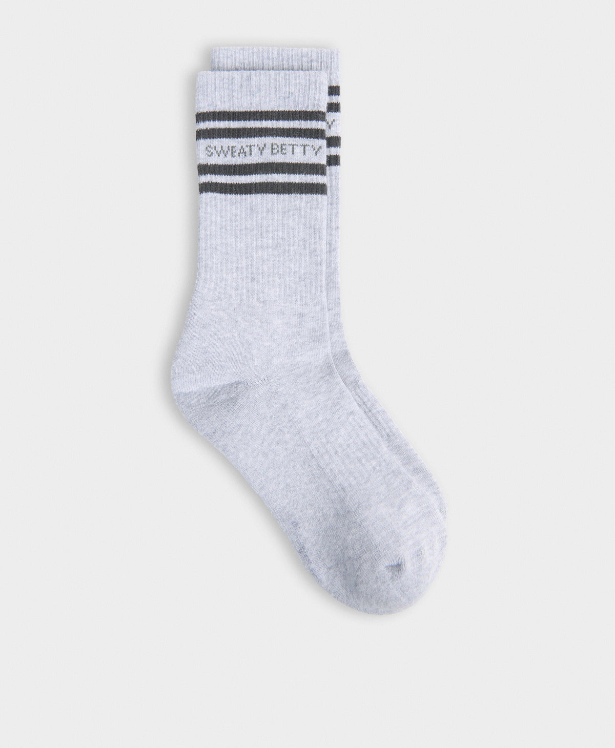 Varsity Slogan Socks - Light Grey Marl