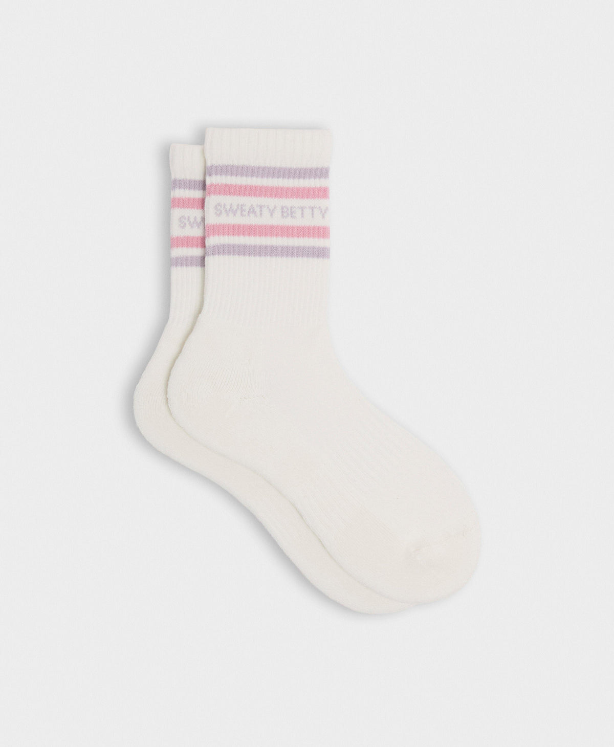 Varsity Slogan Socks - Mauve Purple Deco Pink