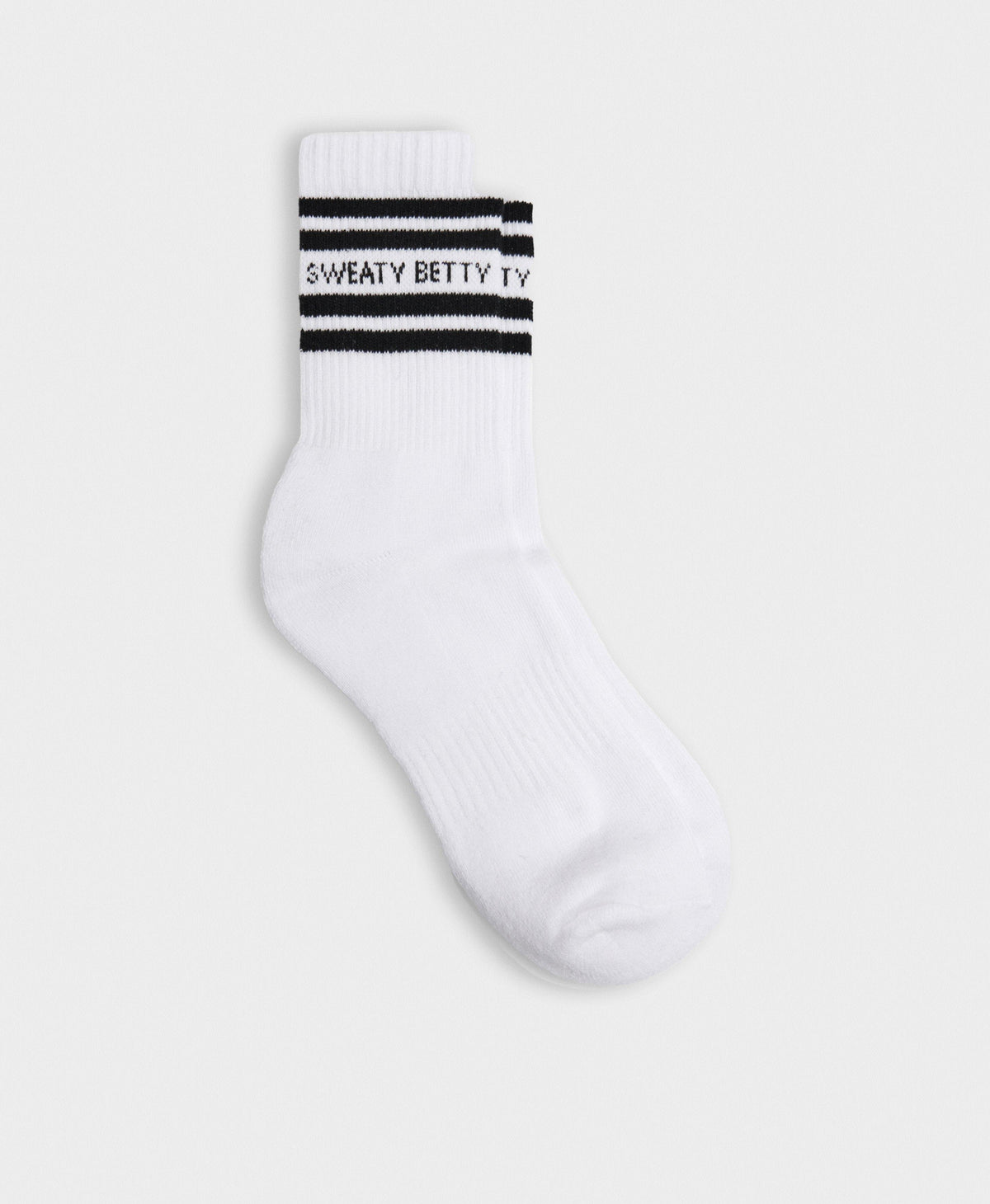 Varsity Slogan Socks - White Black