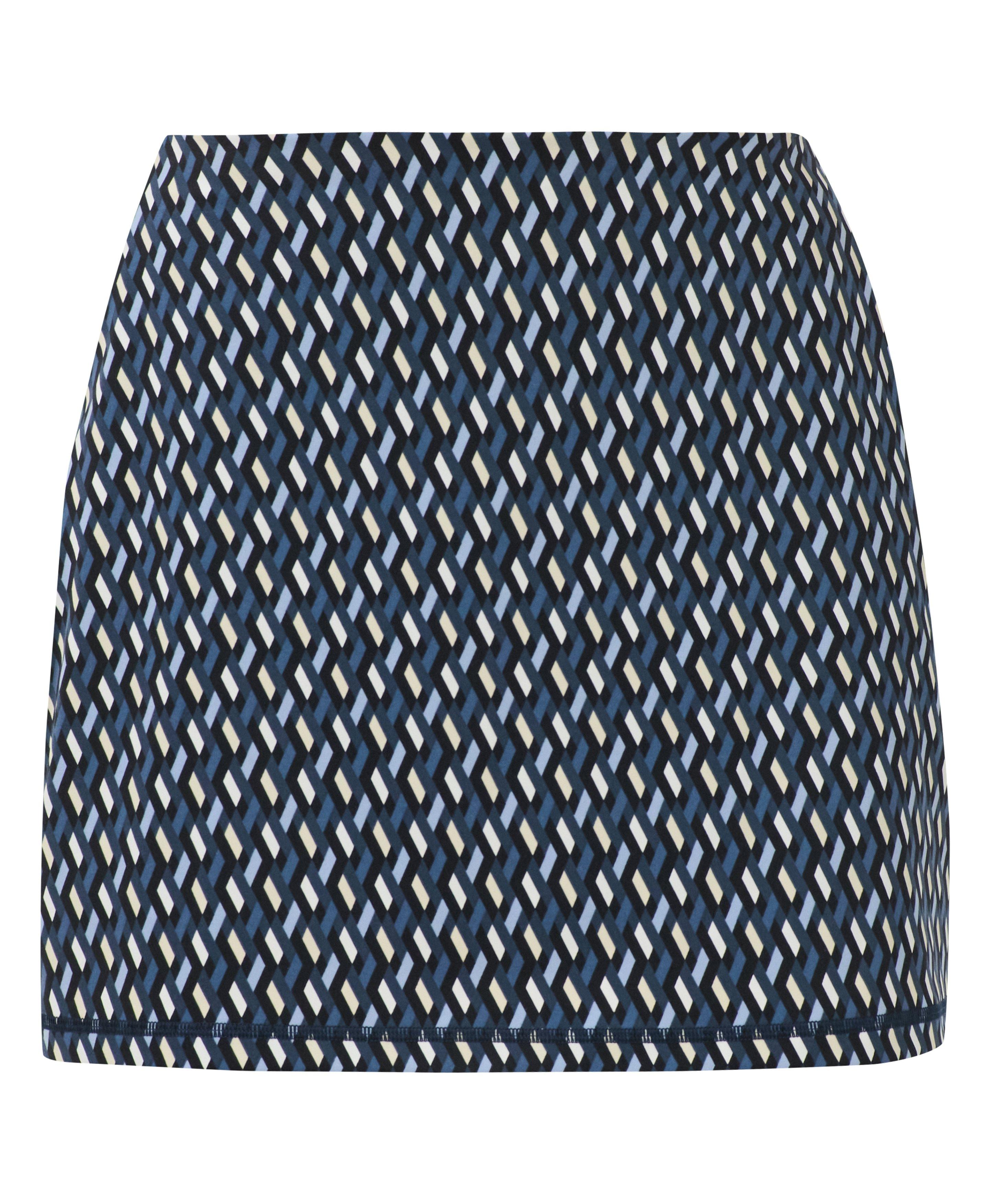 Power Tennis Skort - Blue Linked Geo Print - Shorts