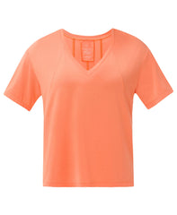 Soft Flow Studio V-Neck Tee - Tuscan Orange