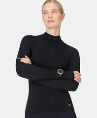 Infinity Merino Long Sleeve Running Tee - Black