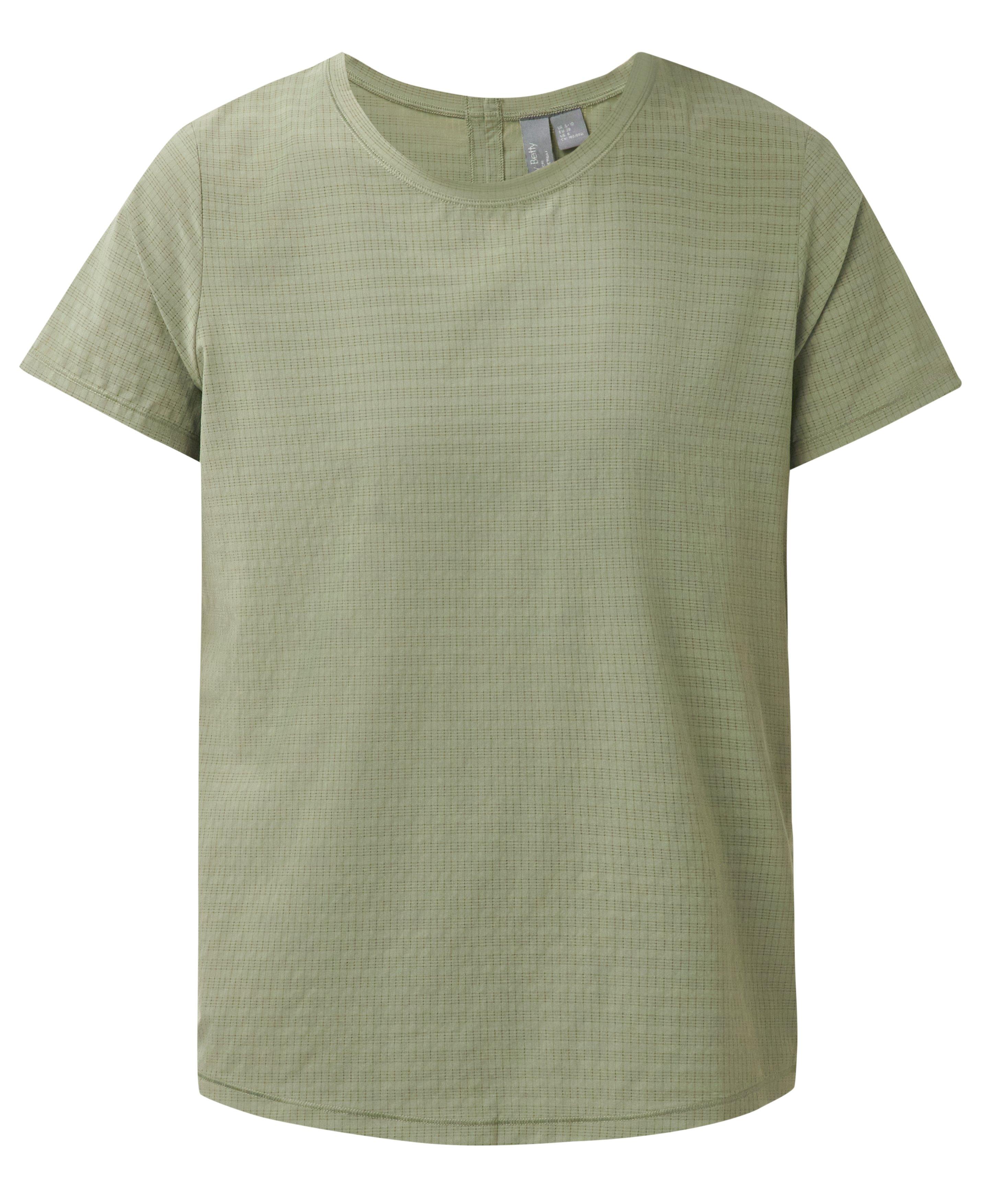 Ultimate Track Pants Perforated Split Back Tee - Bracken Green