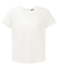 Ultimate Track Pants Perforated Split Back Tee - Lily White