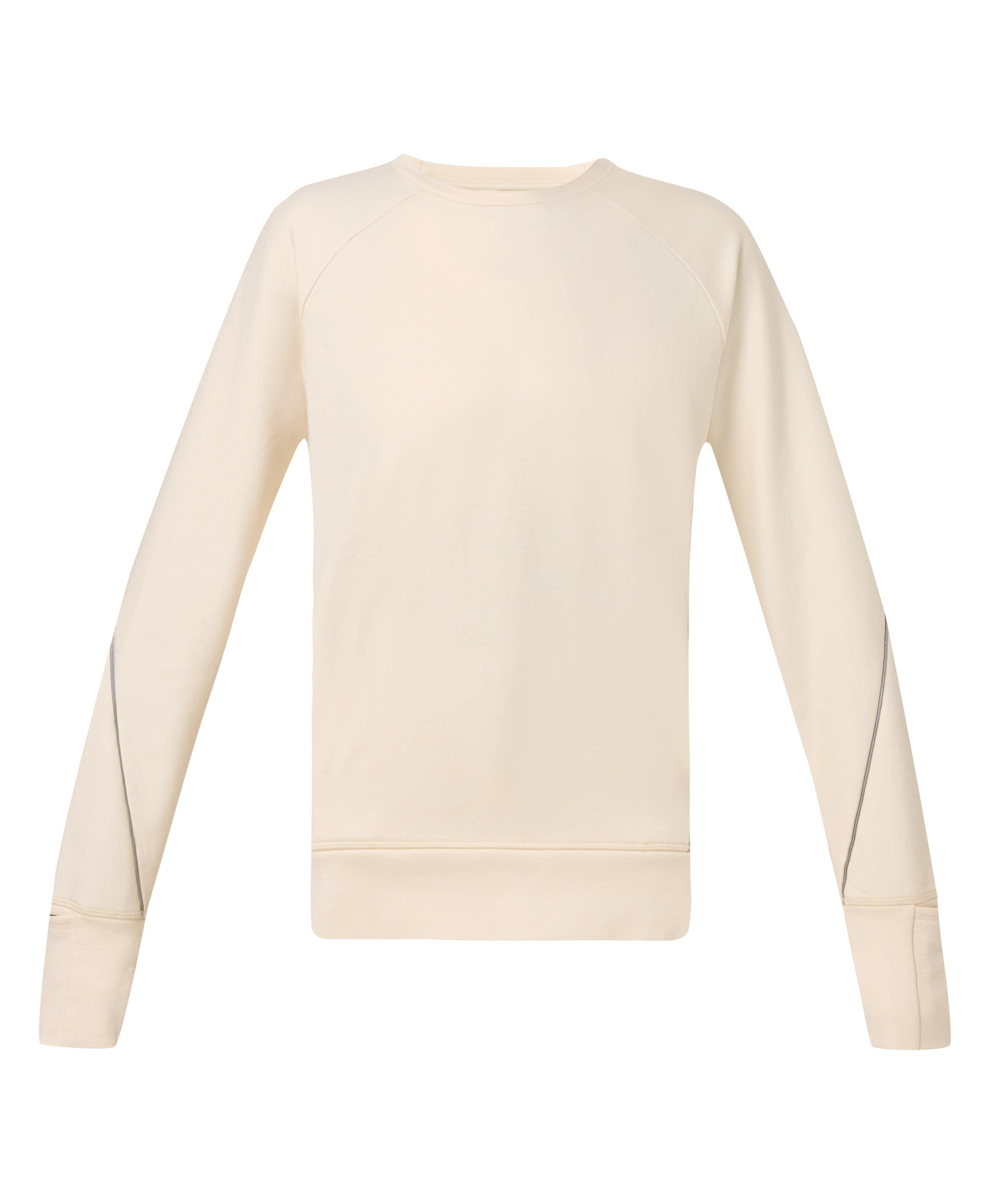 Tempo Train Adjustable Crew Neck Sweatshirt - Ecru Beige