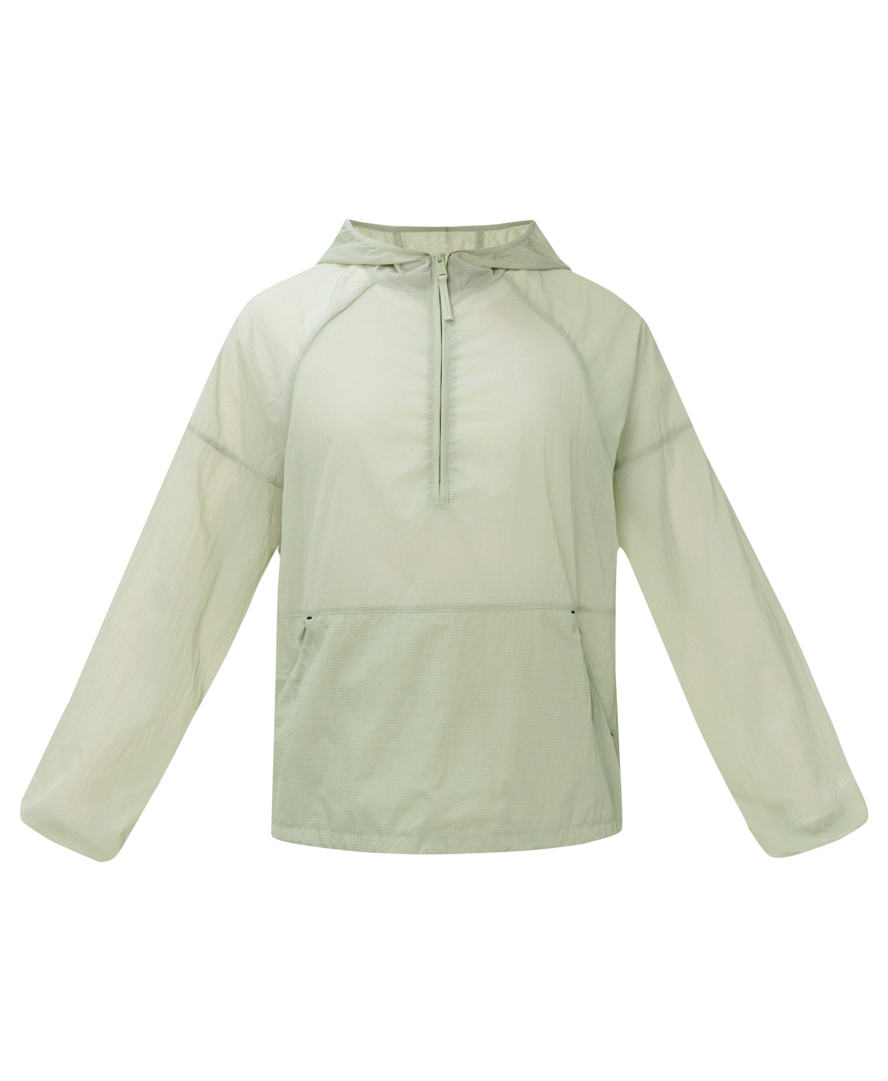 Water Resistant Sheer Pullover - Pastel Green