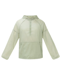 Water Resistant Sheer Pullover - Pastel Green