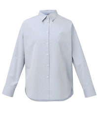 Summer Stripe Shirt - Laguna Blue White Stripe Print