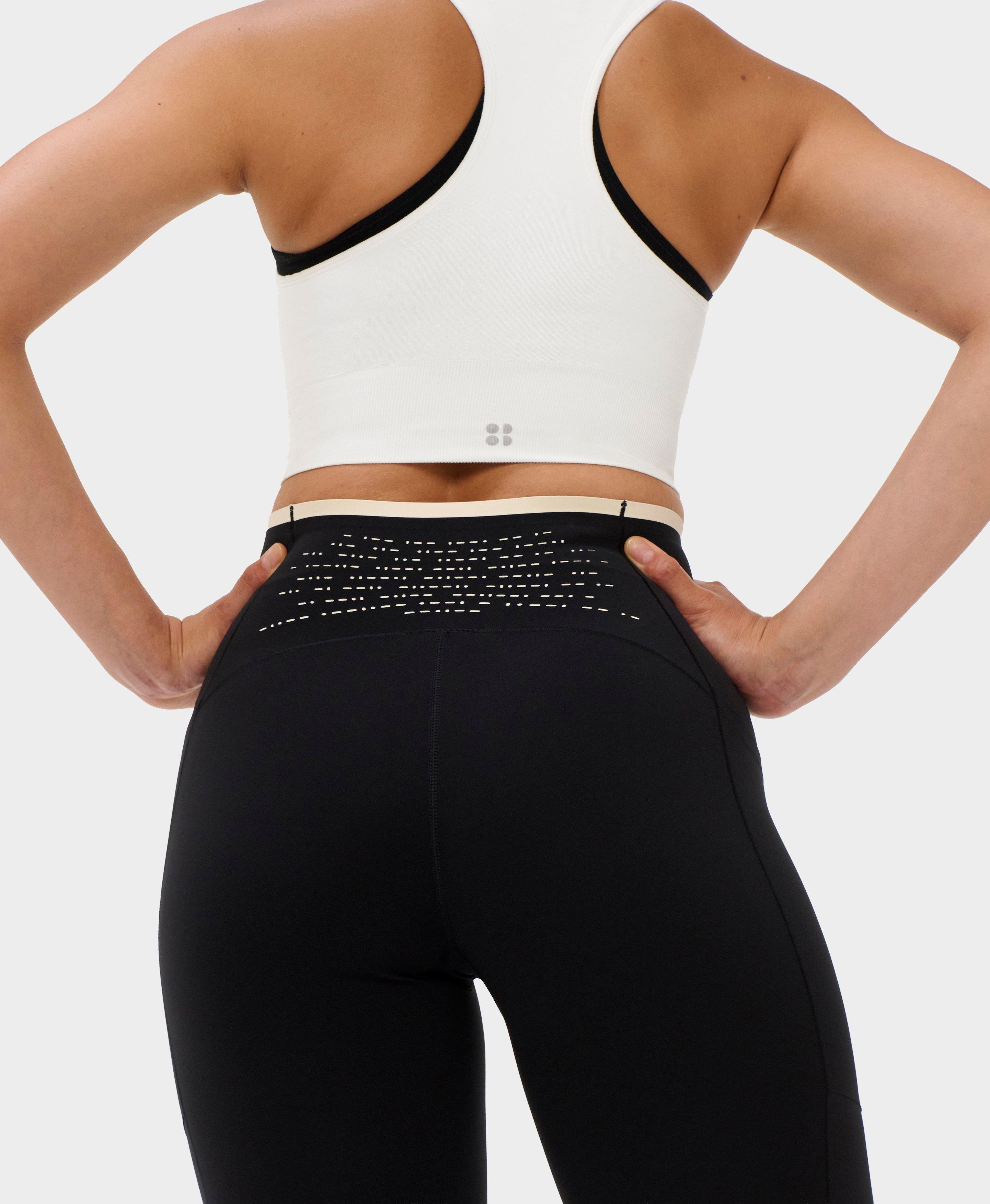Power UltraSculpt 7/8 Laser Cut Leggings - Black - 7/8 Length