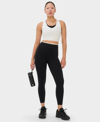 Power UltraSculpt 7/8 Laser Cut Leggings - Black - 7/8 Length
